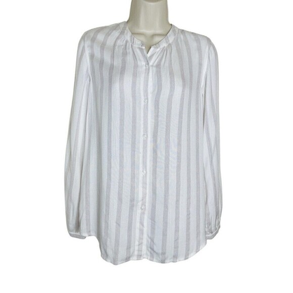 Rails Womens Small Eloise Carrara Stripe Long Sleeve Button Down Shirt Rayon - Picture 3 of 9